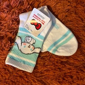 Hello Kitty Casual Socks White and Blue